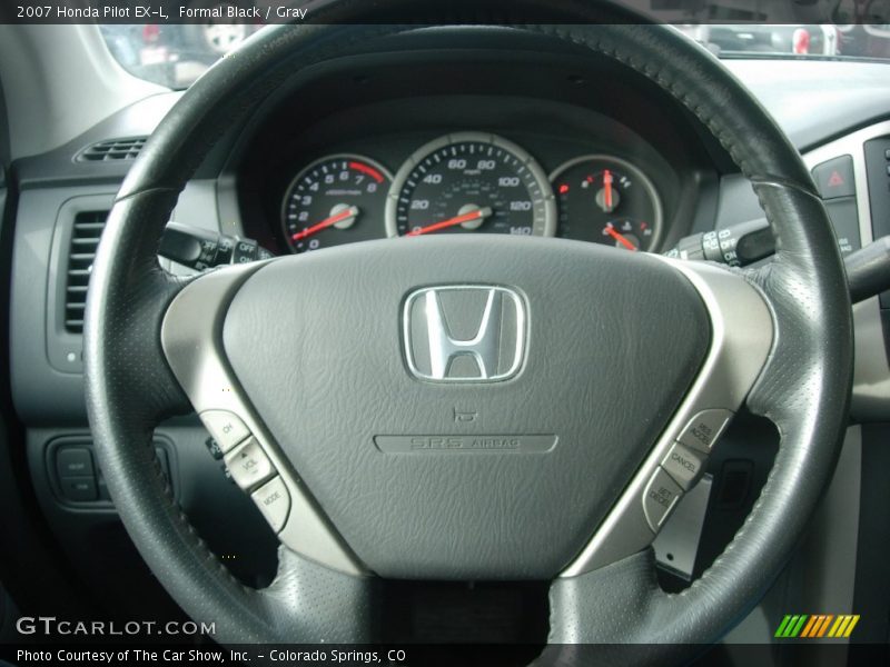 Formal Black / Gray 2007 Honda Pilot EX-L