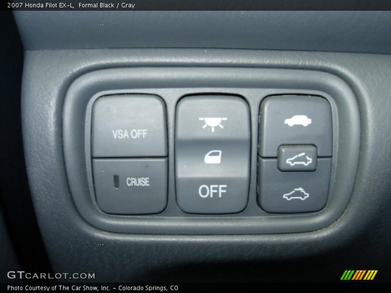 Formal Black / Gray 2007 Honda Pilot EX-L