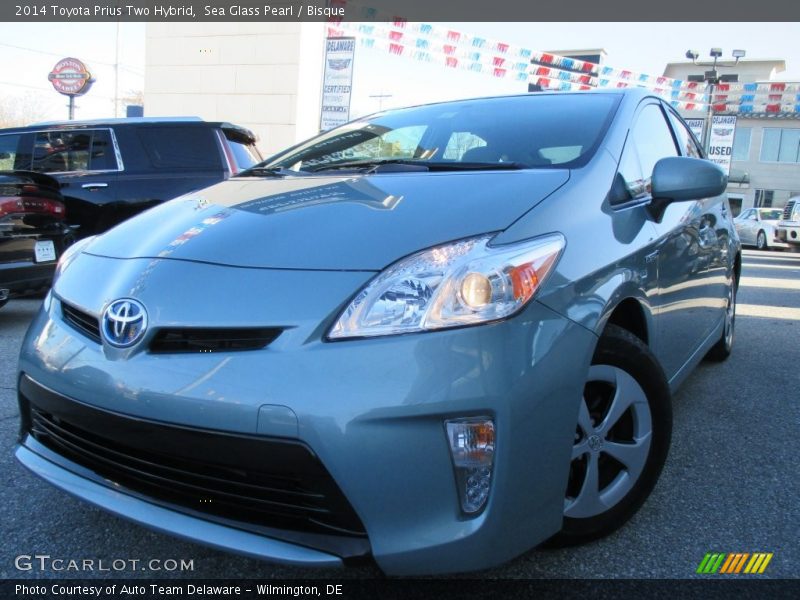 Sea Glass Pearl / Bisque 2014 Toyota Prius Two Hybrid