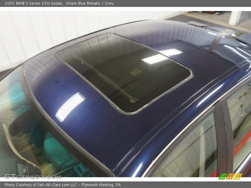 Orient Blue Metallic / Grey 2003 BMW 3 Series 330i Sedan