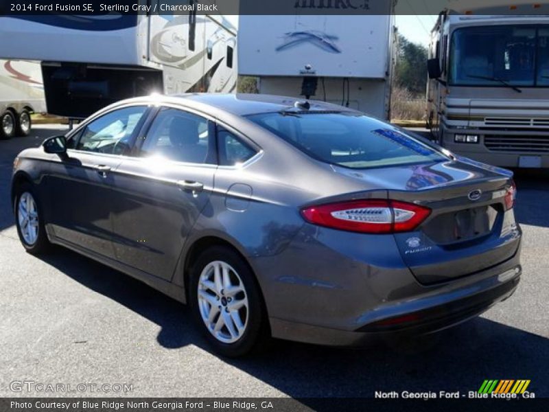 Sterling Gray / Charcoal Black 2014 Ford Fusion SE