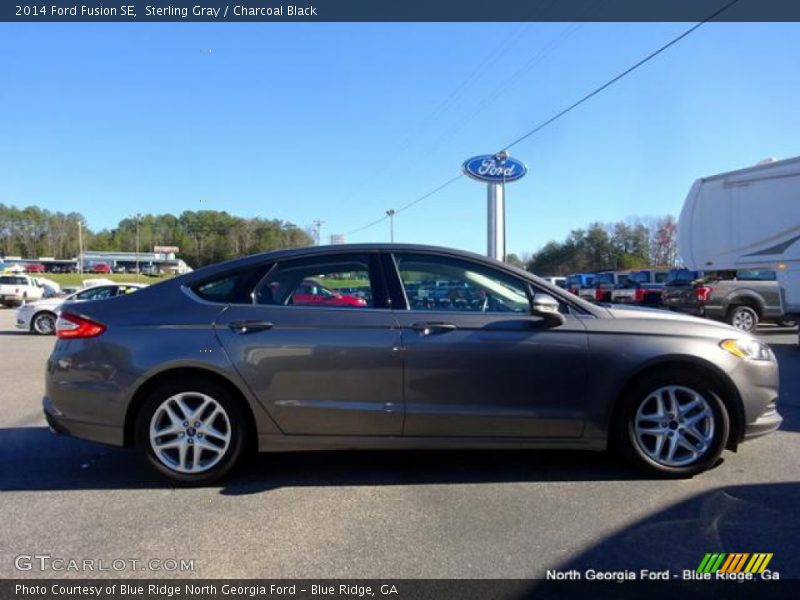 Sterling Gray / Charcoal Black 2014 Ford Fusion SE