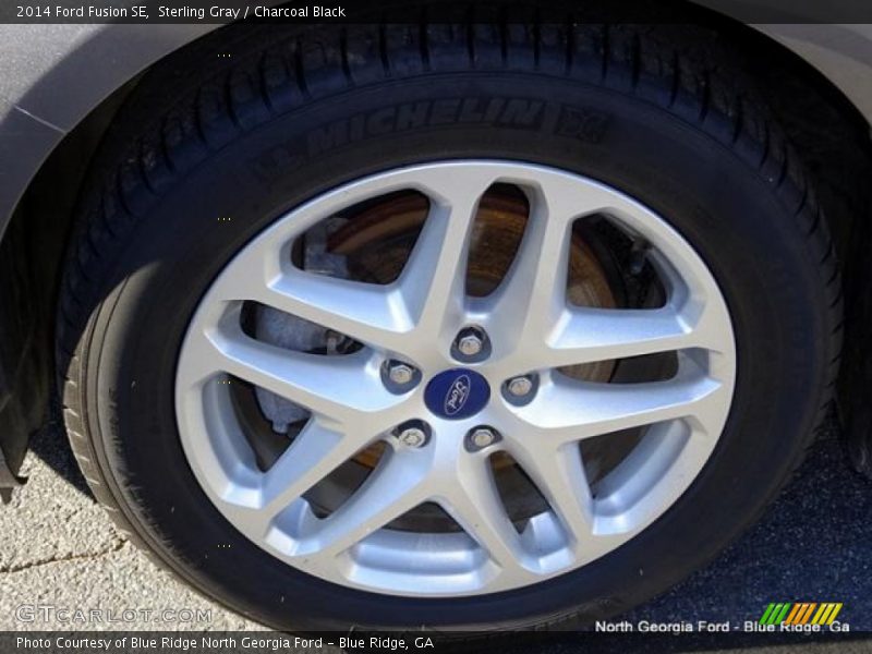Sterling Gray / Charcoal Black 2014 Ford Fusion SE