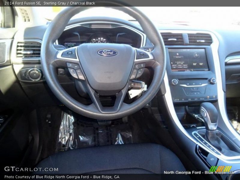 Sterling Gray / Charcoal Black 2014 Ford Fusion SE