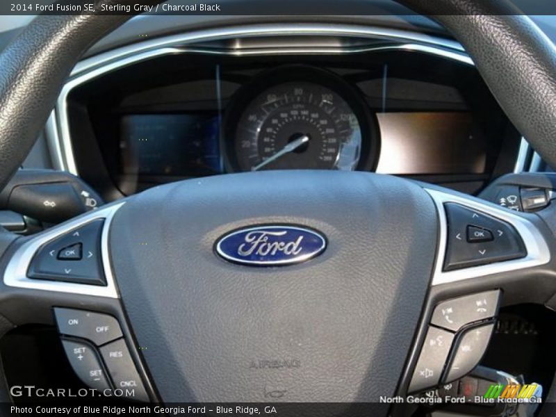 Sterling Gray / Charcoal Black 2014 Ford Fusion SE