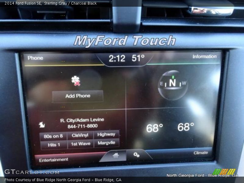 Sterling Gray / Charcoal Black 2014 Ford Fusion SE
