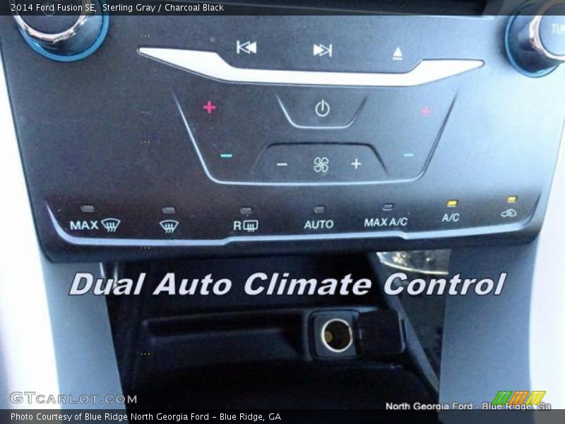 Sterling Gray / Charcoal Black 2014 Ford Fusion SE