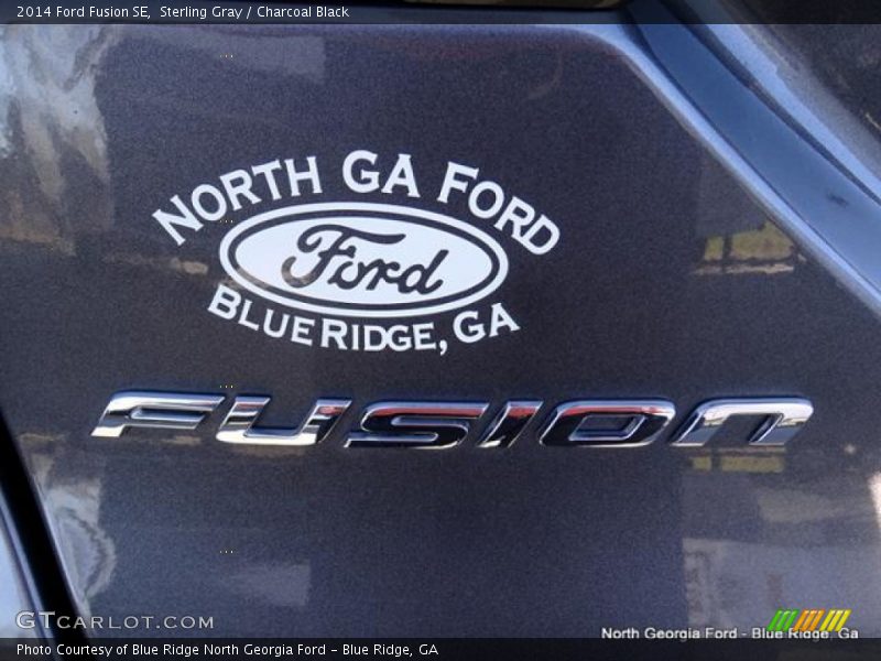 Sterling Gray / Charcoal Black 2014 Ford Fusion SE
