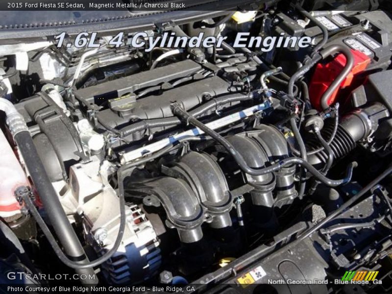 Magnetic Metallic / Charcoal Black 2015 Ford Fiesta SE Sedan