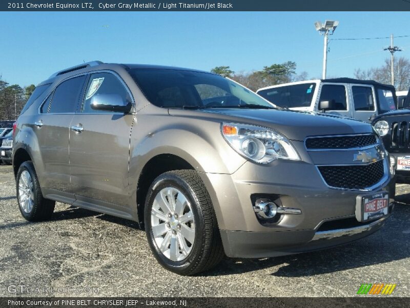 Cyber Gray Metallic / Light Titanium/Jet Black 2011 Chevrolet Equinox LTZ