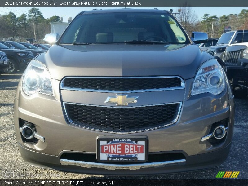 Cyber Gray Metallic / Light Titanium/Jet Black 2011 Chevrolet Equinox LTZ