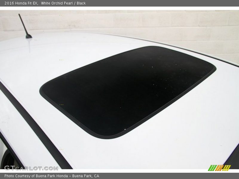 White Orchid Pearl / Black 2016 Honda Fit EX