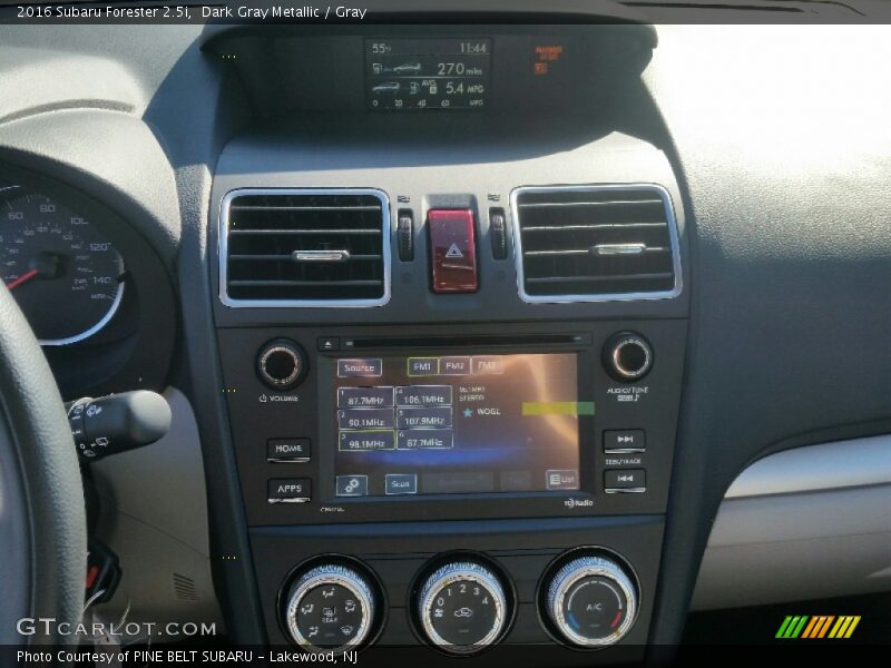 Dark Gray Metallic / Gray 2016 Subaru Forester 2.5i