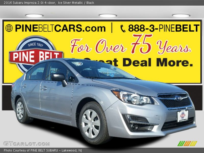 Ice Silver Metallic / Black 2016 Subaru Impreza 2.0i 4-door