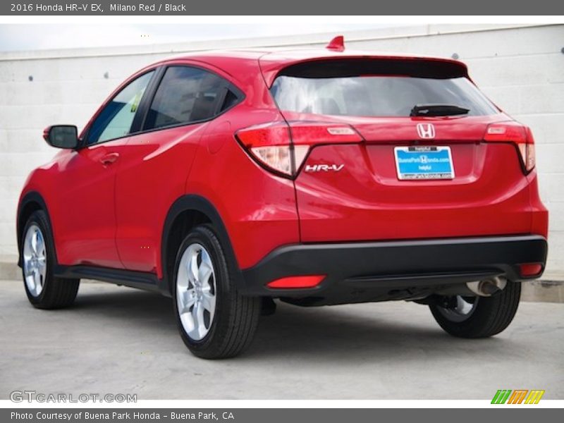 Milano Red / Black 2016 Honda HR-V EX