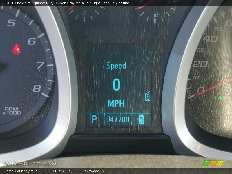 Cyber Gray Metallic / Light Titanium/Jet Black 2011 Chevrolet Equinox LTZ