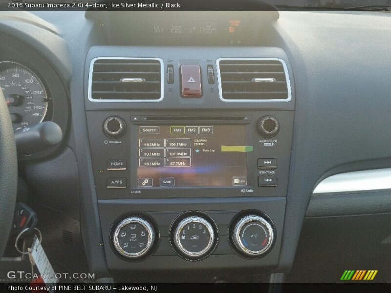 Ice Silver Metallic / Black 2016 Subaru Impreza 2.0i 4-door