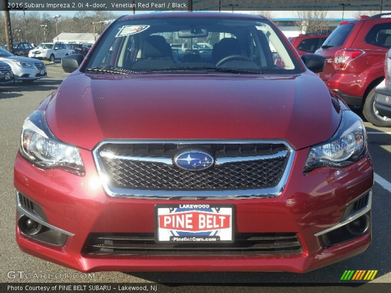 Venetian Red Pearl / Black 2016 Subaru Impreza 2.0i 4-door