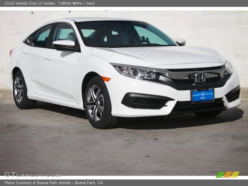 Taffeta White / Ivory 2016 Honda Civic LX Sedan