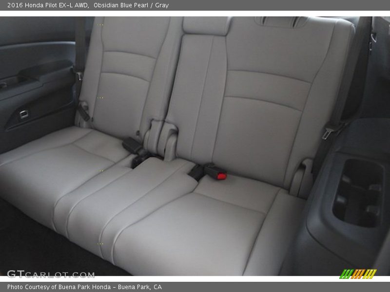 Obsidian Blue Pearl / Gray 2016 Honda Pilot EX-L AWD