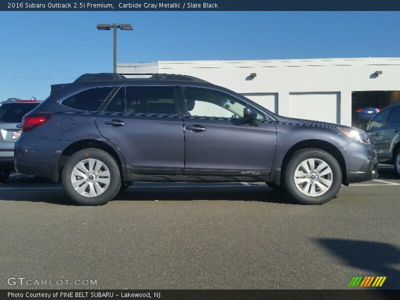 Carbide Gray Metallic / Slate Black 2016 Subaru Outback 2.5i Premium
