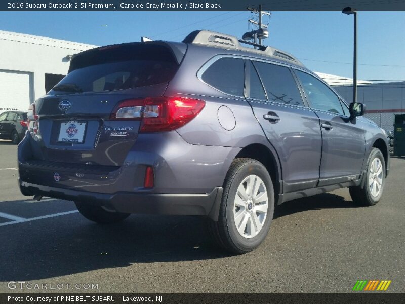 Carbide Gray Metallic / Slate Black 2016 Subaru Outback 2.5i Premium