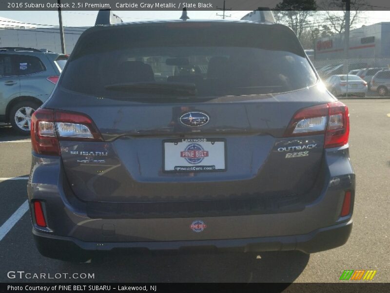 Carbide Gray Metallic / Slate Black 2016 Subaru Outback 2.5i Premium
