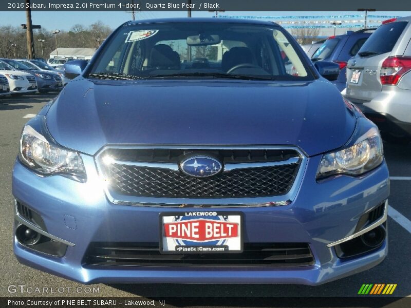 Quartz Blue Pearl / Black 2016 Subaru Impreza 2.0i Premium 4-door