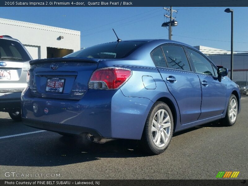 Quartz Blue Pearl / Black 2016 Subaru Impreza 2.0i Premium 4-door