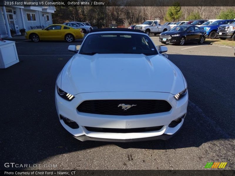 Oxford White / Ebony 2016 Ford Mustang V6 Convertible