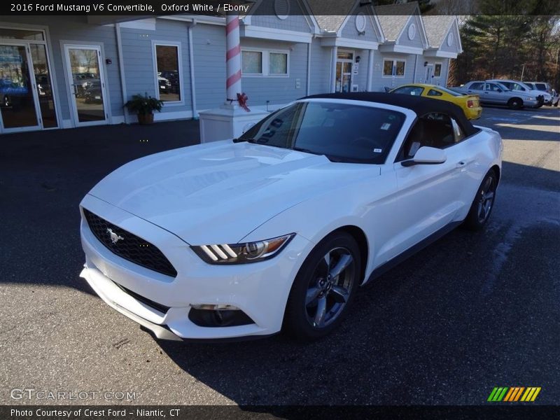 Oxford White / Ebony 2016 Ford Mustang V6 Convertible