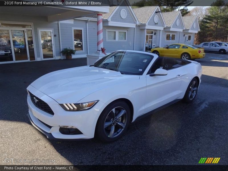 Oxford White / Ebony 2016 Ford Mustang V6 Convertible