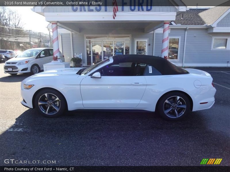 Oxford White / Ebony 2016 Ford Mustang V6 Convertible