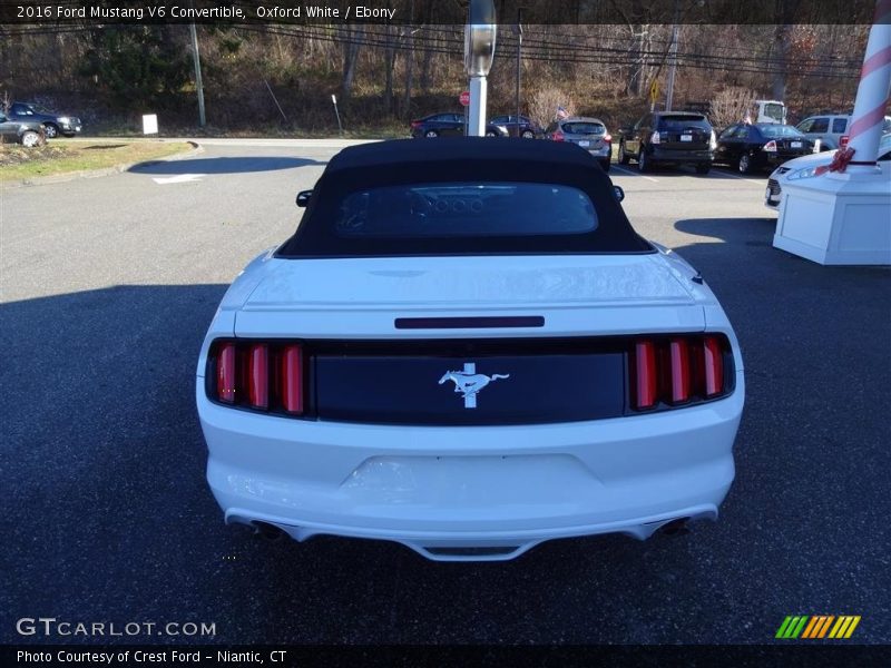 Oxford White / Ebony 2016 Ford Mustang V6 Convertible