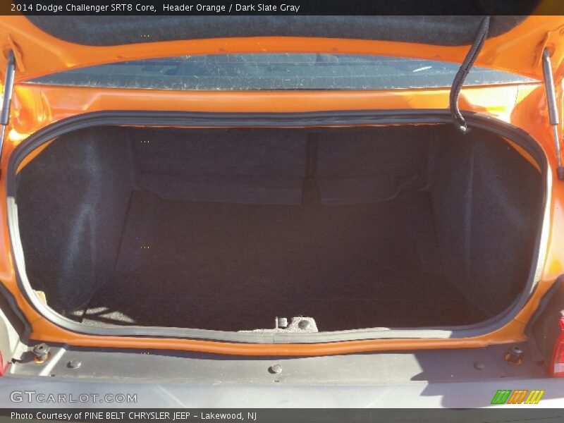 Header Orange / Dark Slate Gray 2014 Dodge Challenger SRT8 Core