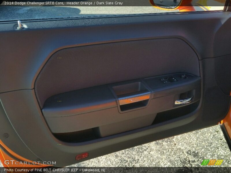 Header Orange / Dark Slate Gray 2014 Dodge Challenger SRT8 Core