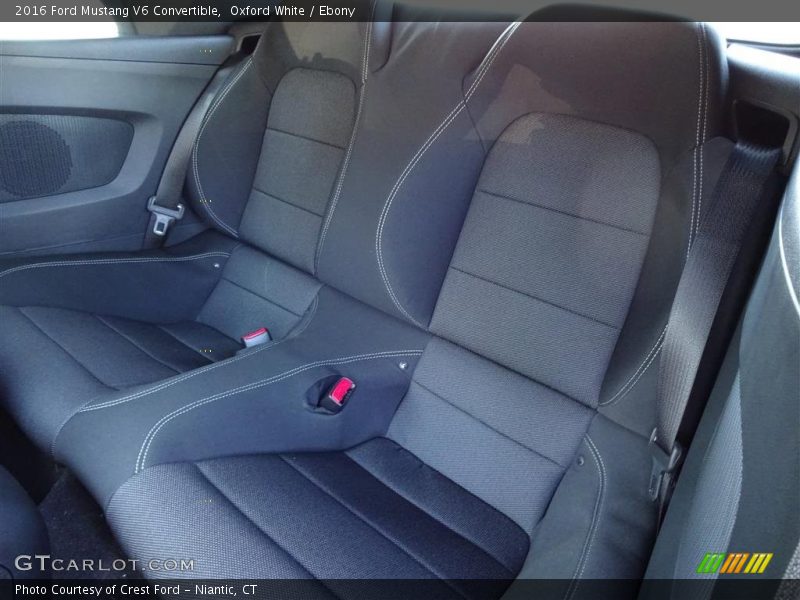 Rear Seat of 2016 Mustang V6 Convertible