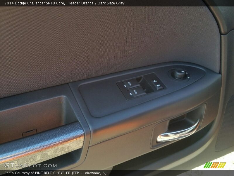 Header Orange / Dark Slate Gray 2014 Dodge Challenger SRT8 Core