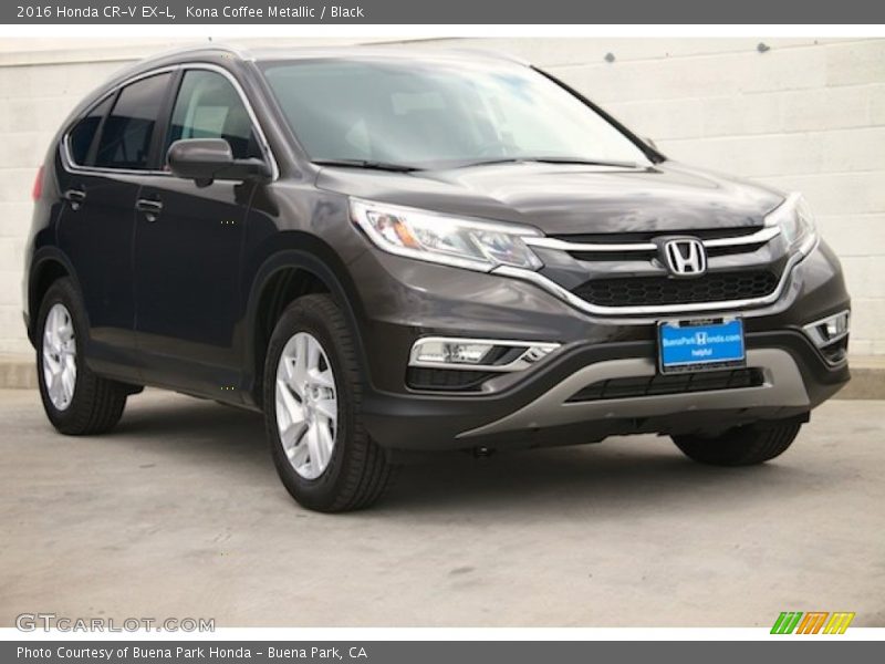 Kona Coffee Metallic / Black 2016 Honda CR-V EX-L