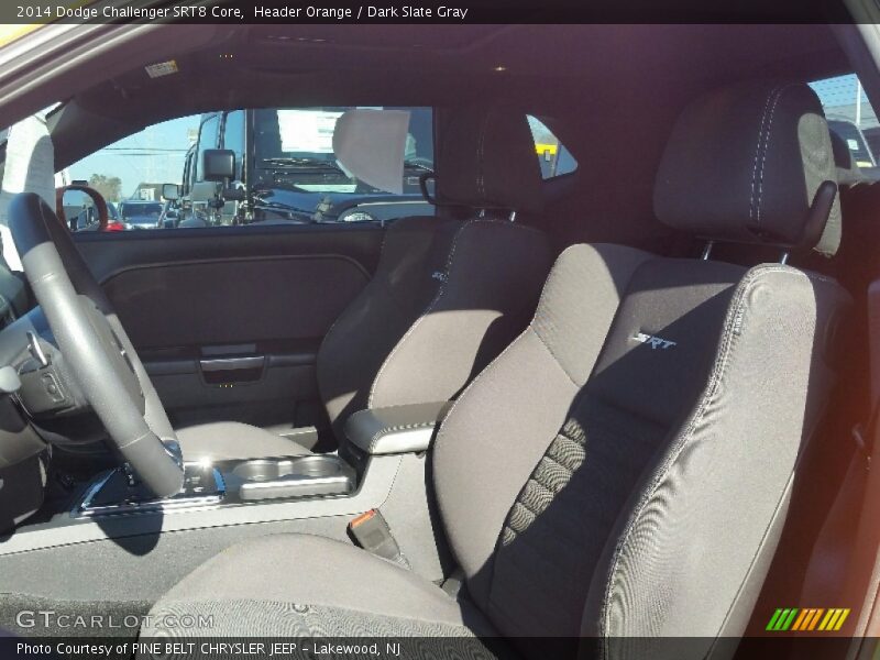Header Orange / Dark Slate Gray 2014 Dodge Challenger SRT8 Core