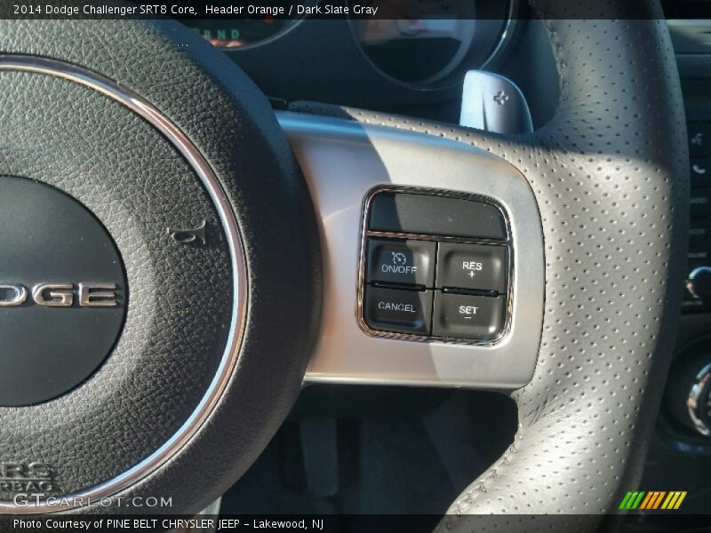 Header Orange / Dark Slate Gray 2014 Dodge Challenger SRT8 Core