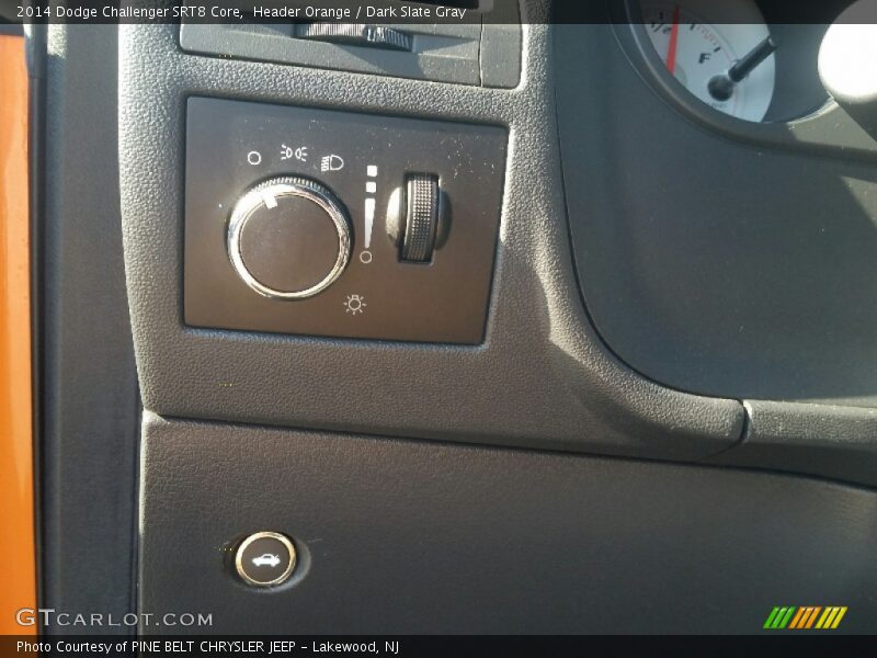 Header Orange / Dark Slate Gray 2014 Dodge Challenger SRT8 Core
