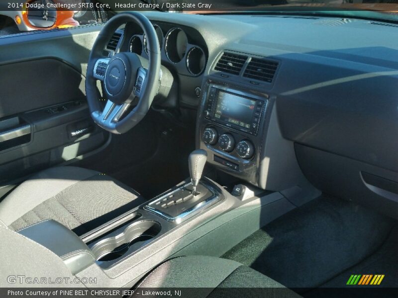 Header Orange / Dark Slate Gray 2014 Dodge Challenger SRT8 Core