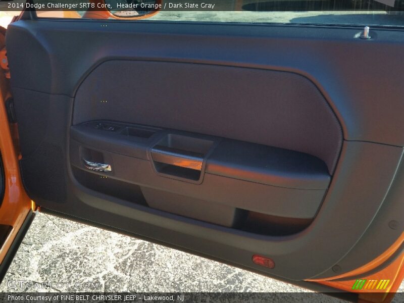 Header Orange / Dark Slate Gray 2014 Dodge Challenger SRT8 Core