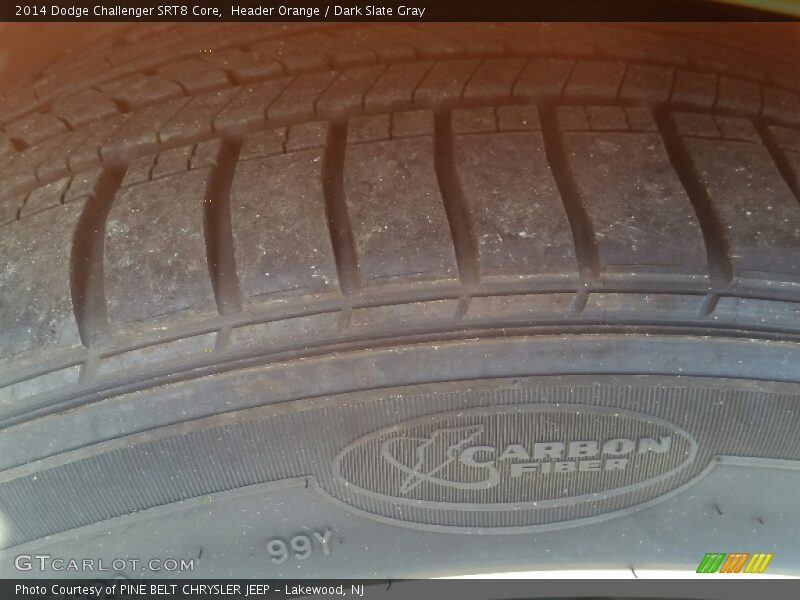 Header Orange / Dark Slate Gray 2014 Dodge Challenger SRT8 Core