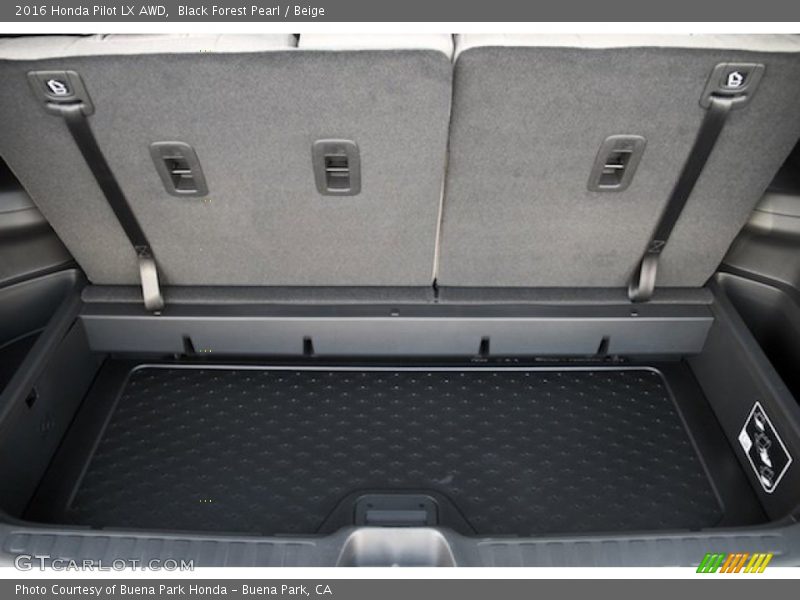Black Forest Pearl / Beige 2016 Honda Pilot LX AWD