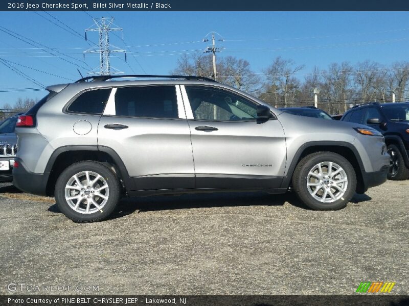 Billet Silver Metallic / Black 2016 Jeep Cherokee Sport