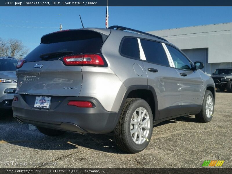 Billet Silver Metallic / Black 2016 Jeep Cherokee Sport