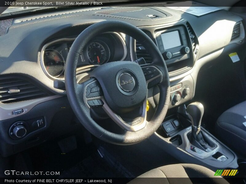Billet Silver Metallic / Black 2016 Jeep Cherokee Sport