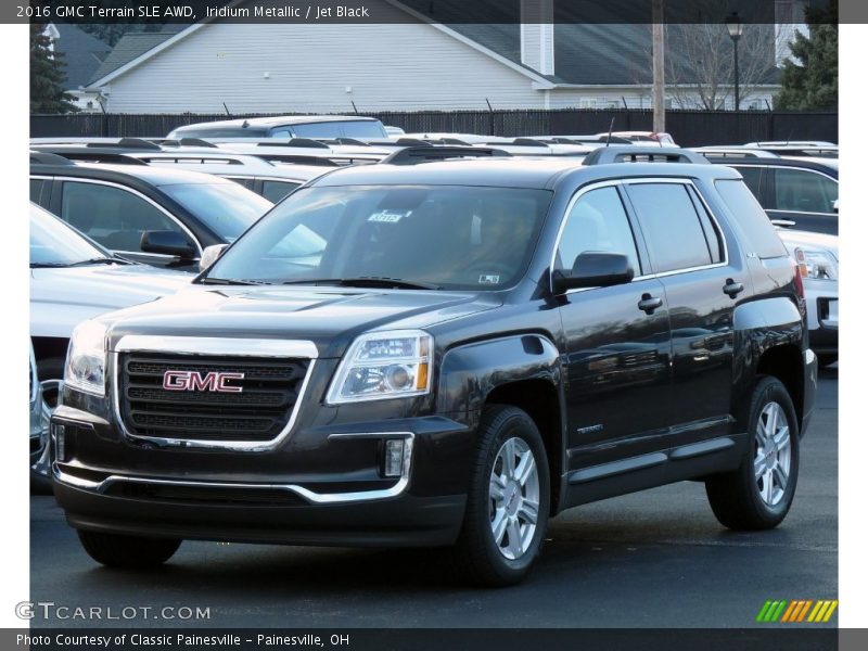Iridium Metallic / Jet Black 2016 GMC Terrain SLE AWD